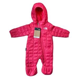 NEW The North Face Thermoball Eco Bunting Puffer Snowsuit Pink Infant 3-6 Month